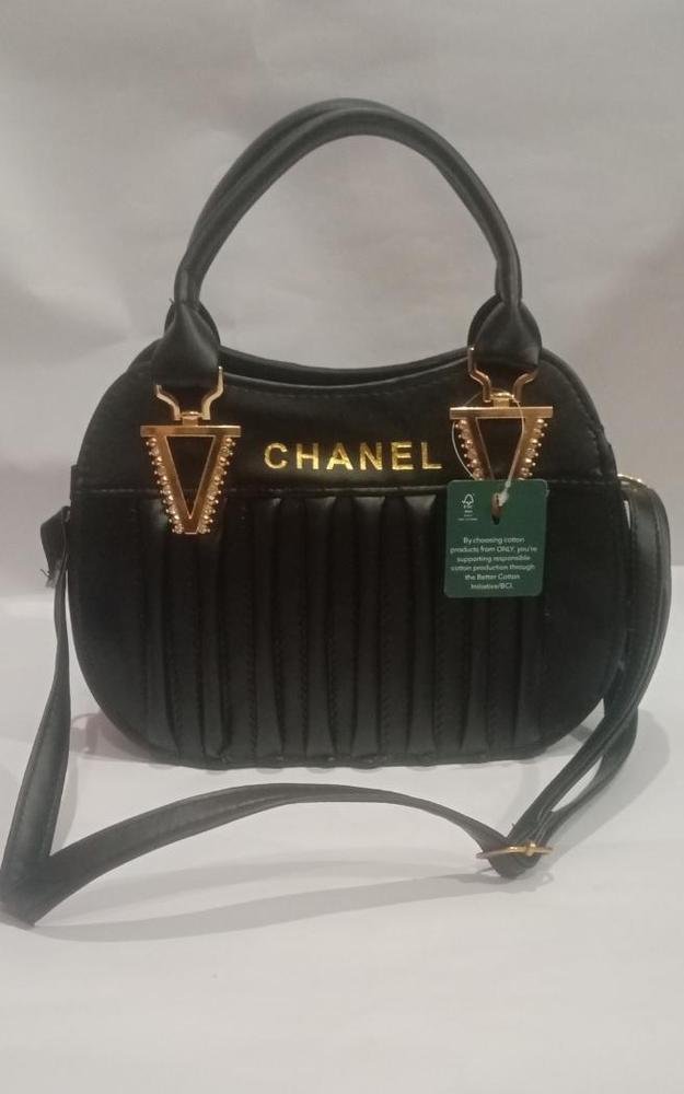 Leather Plain Hand Bag