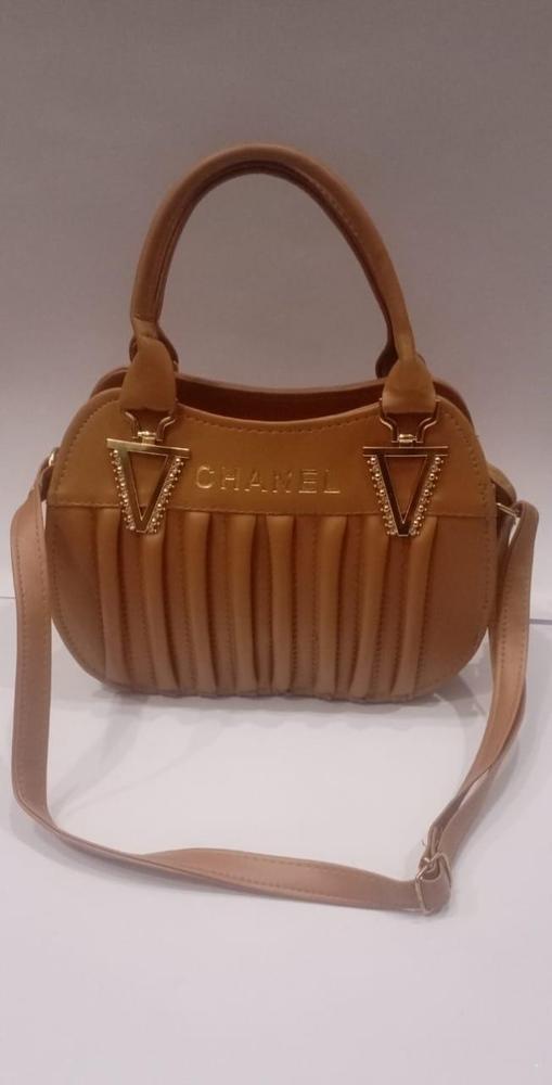 Leather Plain Hand Bag