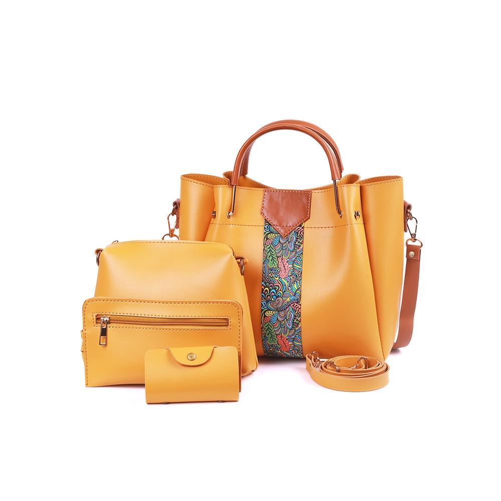 *Product Name*: 4 Pcs Beautiful PU Leather Shoulder Bag