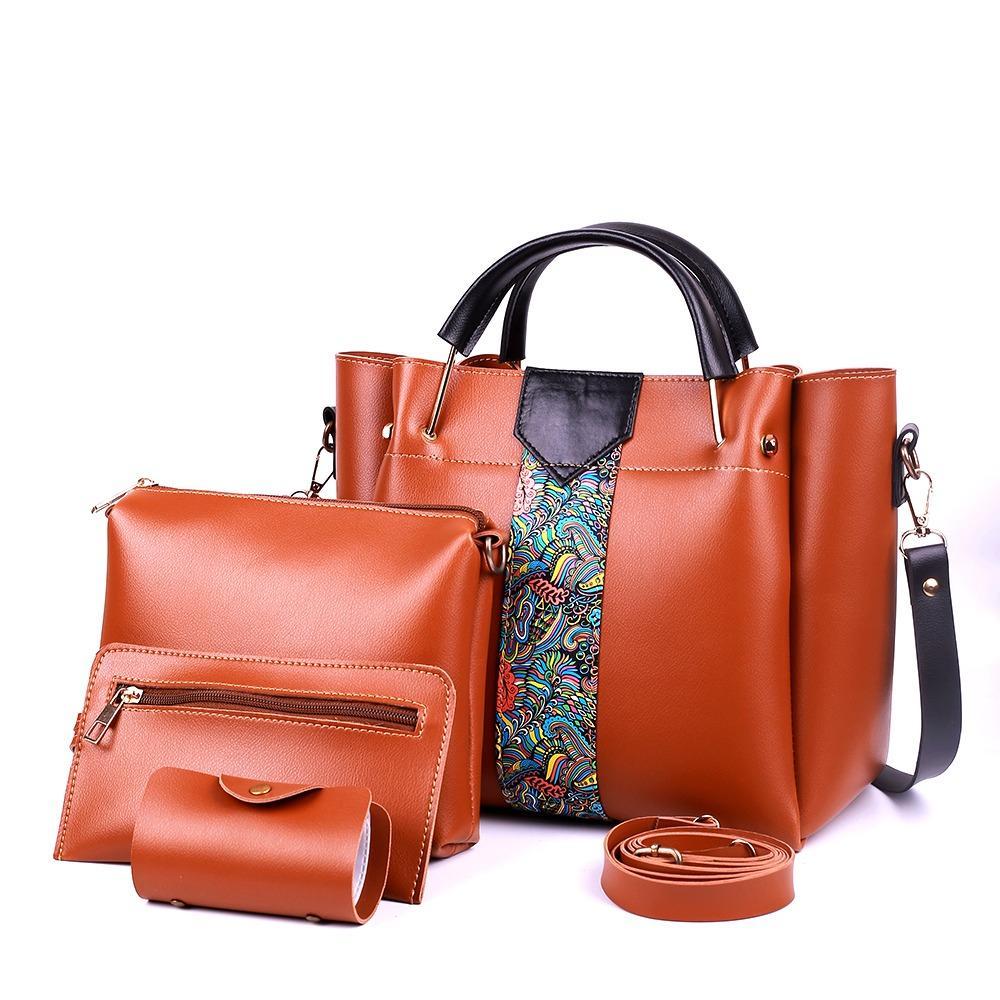 *Product Name*: 4 Pcs Beautiful PU Leather Shoulder Bag